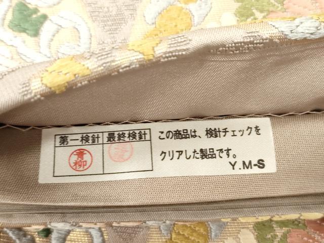 平和屋着物●六通柄袋帯 唐織 正倉院花鳥文 正絹 逸品 CABL4430dy