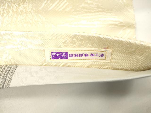平和屋着物●太鼓柄袋帯 瓢箪 銀通し地 さが美扱い 正絹 逸品 未使用 CABL4438dy