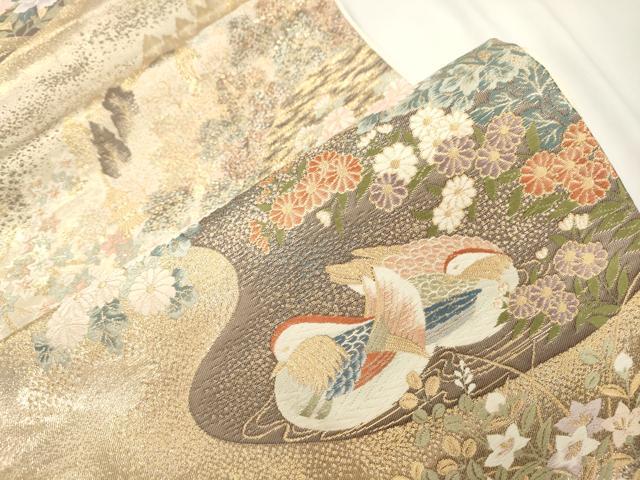平和屋本店▼六通柄袋帯 唐織 寿洛麗峰文 九百錦本金貮重箔 正絹 逸品 CABL4467dy