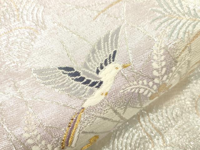 平和屋本店▼六通柄袋帯 老松篭文 九百本金弐重織 正絹 逸品 CABL4629dy