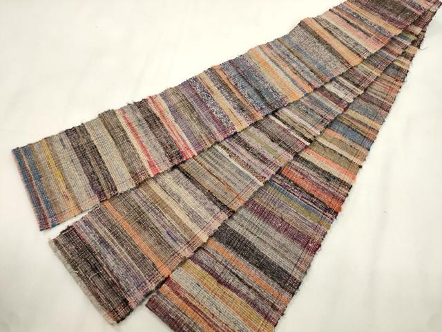 平和屋着物●男性 角帯 一重帯 裂織 霞文 綿 逸品 CABL4661dy