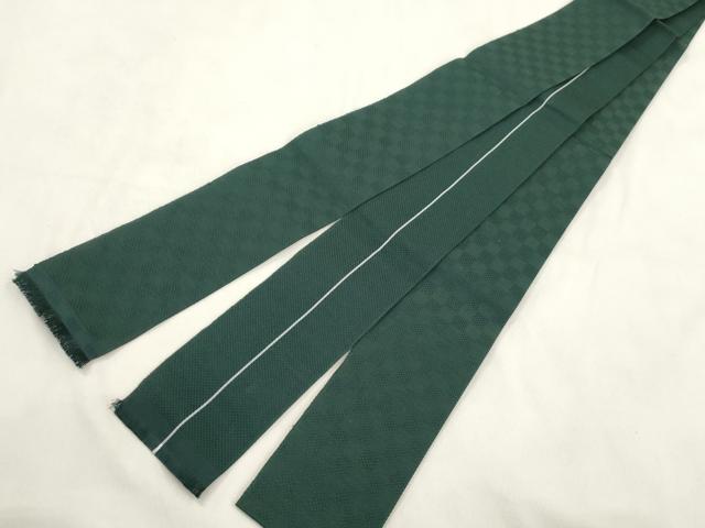 平和屋着物●男性 角帯 格子柄 井上絹織謹製 正絹 逸品 CABL4679dy
