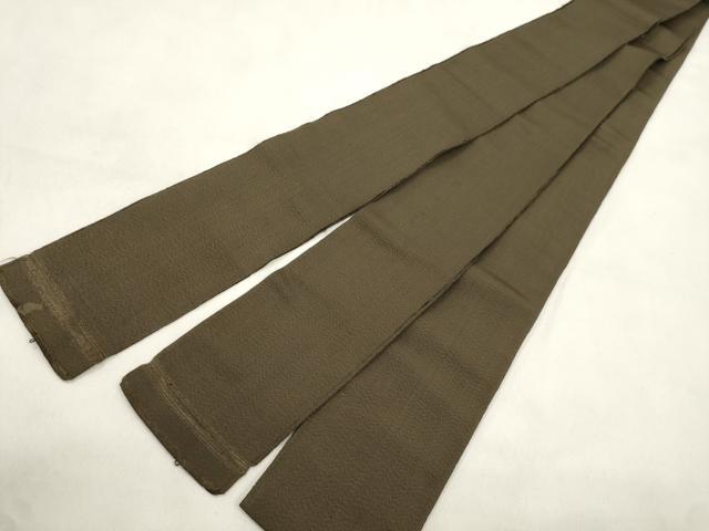 平和屋着物●男性 本場筑前博多織 角帯 媚茶色 正絹 逸品 CABL4683dy