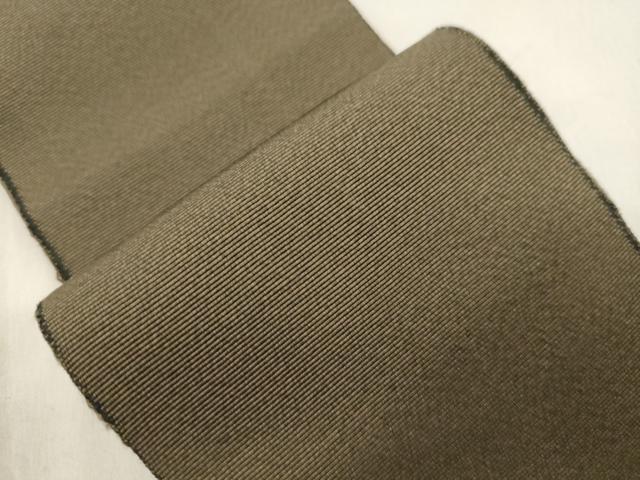 平和屋着物●男性 本場筑前博多織 角帯 媚茶色 正絹 逸品 CABL4683dy