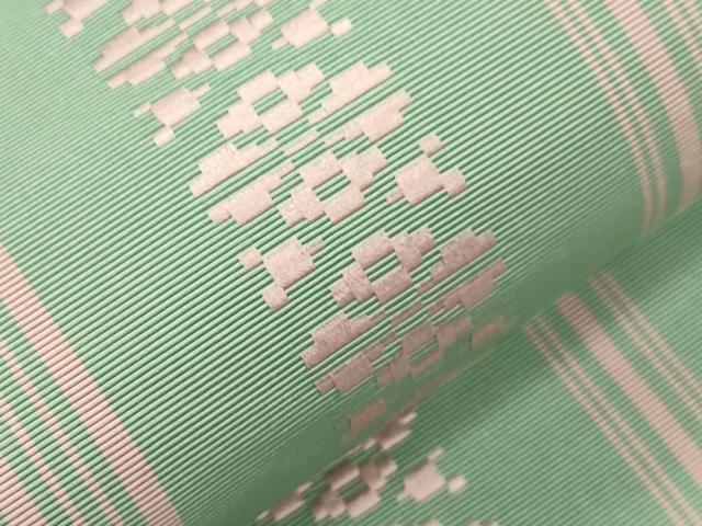 平和屋着物●本場筑前博多織 つけ帯 献上 正絹 逸品 CABL4750dy