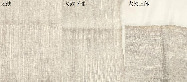 平和屋着物▽太鼓柄袋帯 スリーシーズン 春夏秋 すくい織 幾何学鳥文 正絹 逸品 CABL4759dy
