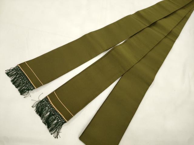 平和屋着物●男性 爪掻き本綴れ 角帯 璃寛茶色 共箱付き 正絹 逸品 CABL4773dy