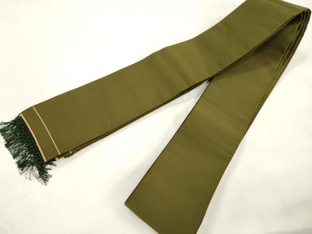 平和屋着物●男性 爪掻き本綴れ 角帯 璃寛茶色 共箱付き 正絹 逸品 CABL4773dy