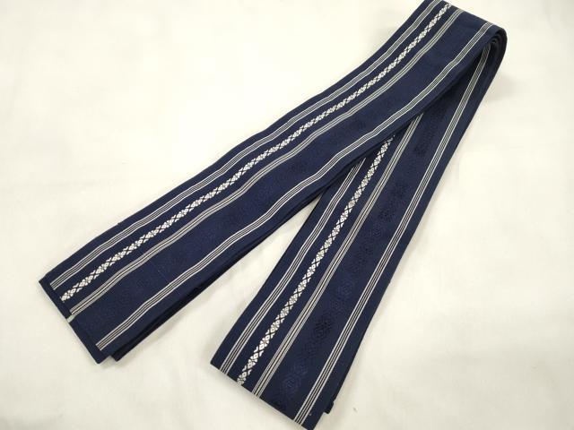 平和屋着物●男性 本場筑前博多織 角帯 献上 正絹 逸品 CABL4774dy