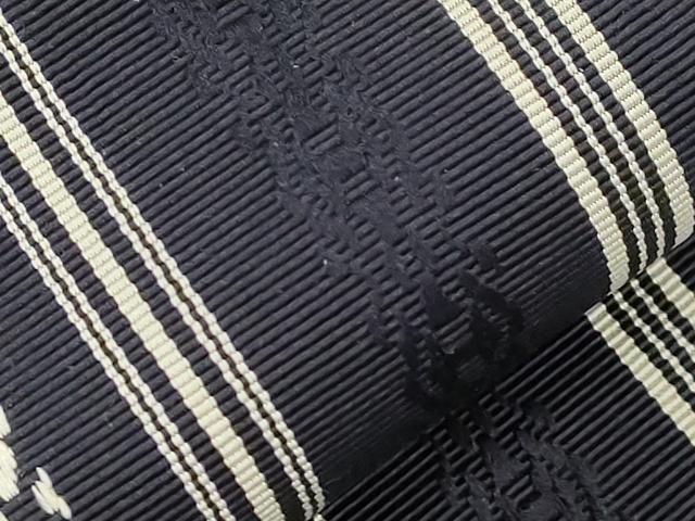 平和屋着物●男性 本場筑前博多織 角帯 献上 正絹 逸品 CABL4793dy