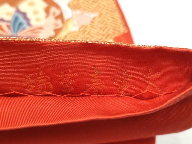 平和屋本店▼六通柄袋帯 唐織 瑞華寺宝文 本金箔 正絹 逸品 CABL4803hy