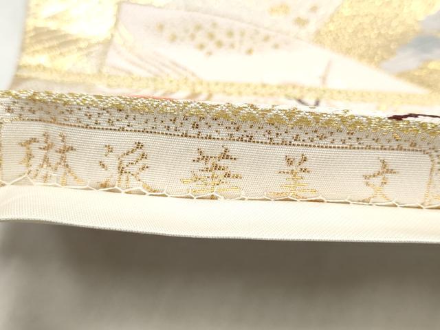 平和屋本店▼六通柄袋帯 琳派華美文 24K二重箔 正絹 逸品 CABL4864hy