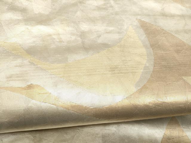 平和屋本店▼六通柄袋帯 光琳之鶴 本金織箔 正絹 逸品 CABL4881hy