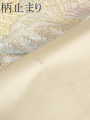 平和屋本店▼六通柄袋帯 唐織 百花遊鳥文 九百錦本金二重箔織 正絹 逸品 CABL4903hy