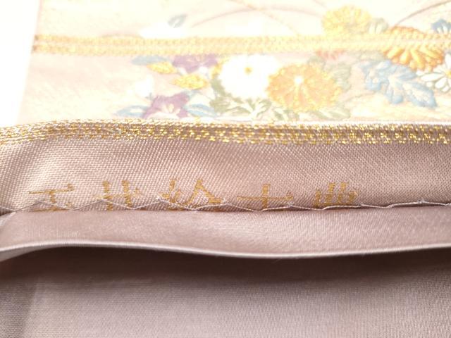 平和屋本店▼六通柄袋帯 唐織 天井之古典 本金 正絹 逸品 CABL4933hy