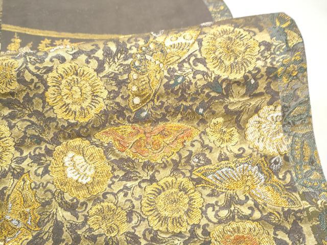 平和屋本店▼六通柄袋帯 蒔絵名寶文 本金漆箔 正絹 逸品 CABL4974hy