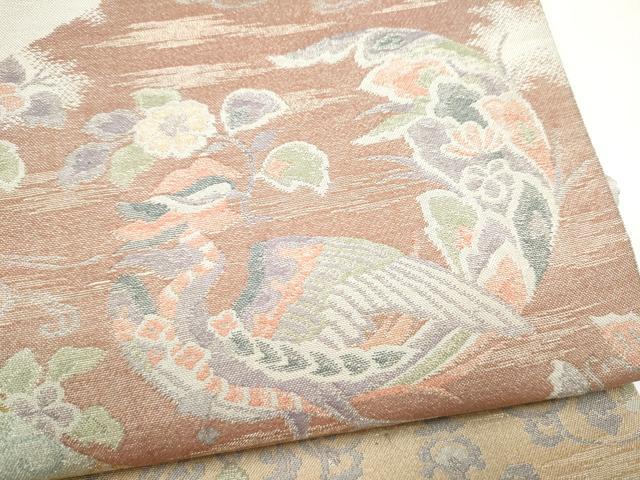 平和屋本店▼六通柄袋帯 正創院 純金箔 正絹 逸品 CABL5002hy