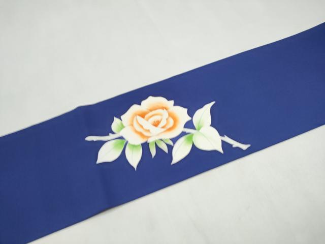 平和屋着物▼塩瀬 九寸名古屋帯 枝椿 正絹 逸品 CABL5077hy