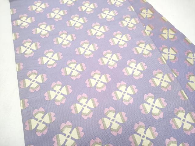 平和屋着物●龍村美術織物 たつむら 九寸名古屋帯 四辨花 正絹 逸品 CABL5082hy