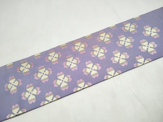 平和屋着物●龍村美術織物 たつむら 九寸名古屋帯 四辨花 正絹 逸品 CABL5082hy