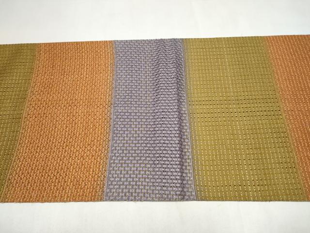 平和屋着物●中国三大刺繍 スワトウ刺繍 中国工芸美術大師 王殿太 袋帯 霞文 金糸 正絹 逸品 CABL5092hy