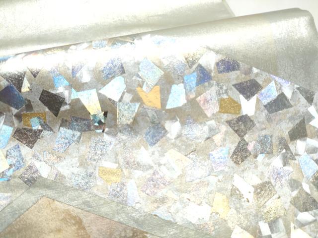 平和屋着物●金彩友禅作家 金彩の魔術師 堀省平 金煌織 太鼓柄袋帯 王朝箔 箔散らし 正絹 逸品 CABL5138hy