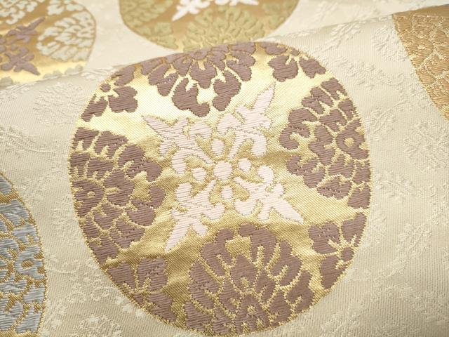 平和屋着物●西陣 六通柄袋帯 唐織 吉祥文様 正絹 逸品 CABL5146hy