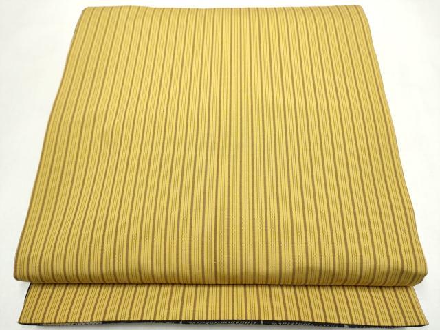 平和屋着物●両面 全通柄袋帯 格子柄 金糸 正絹 逸品 CABL5179hy