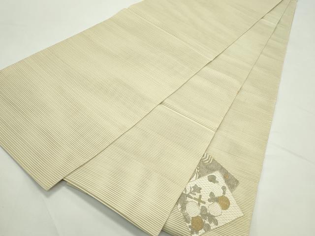 平和屋着物*夏物 太鼓柄袋帯 絽綴れ 総刺繍 駒刺繍 区限刺繍 絽刺し 色紙重ね草花文 金糸 正絹 逸品 CABL5204rv