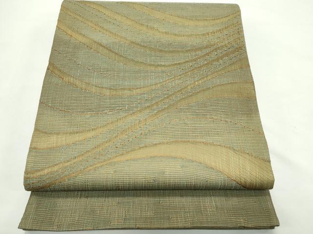 平和屋着物*夏物 太鼓柄袋帯 櫛織 抽象文 正絹 逸品 CABL5222rv