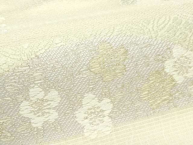 平和屋着物*夏物 六通柄袋帯 唐織 立波菊花文 金銀糸 正絹 逸品 未使用 CABL5264rv
