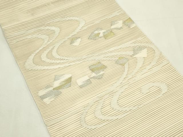 平和屋着物*夏物 八寸名古屋帯 絽綴れ 流水箔散らし 正絹 逸品 CABL5269rv