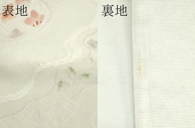 平和屋着物*夏物 太鼓柄袋帯 桔梗萩流水文 銀糸 未使用 CABL5311rv