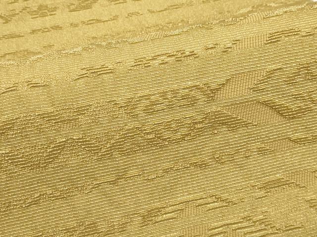 平和屋着物*夏物 ひなや工房 くむ・あむ・おる 伊豆蔵明彦 六通柄袋帯 金華山織 横段文 金糸 たとう紙付 正絹 逸品 CABL5346rv