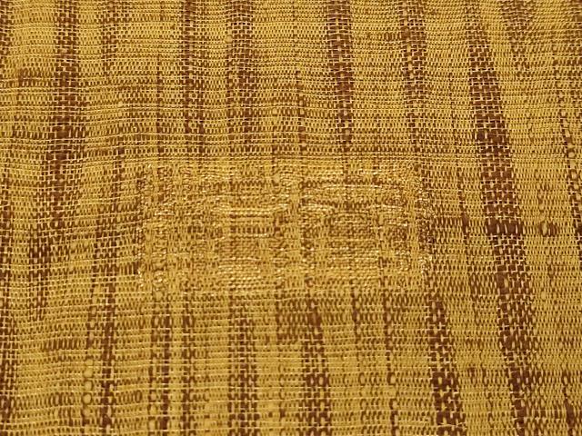 平和屋着物*夏物 西陣 老舗 渡文謹製 手織 すくひ 両面 太鼓柄袋帯 波衣 花菱文 金糸 正絹 逸品 未使用 CABL5349rv