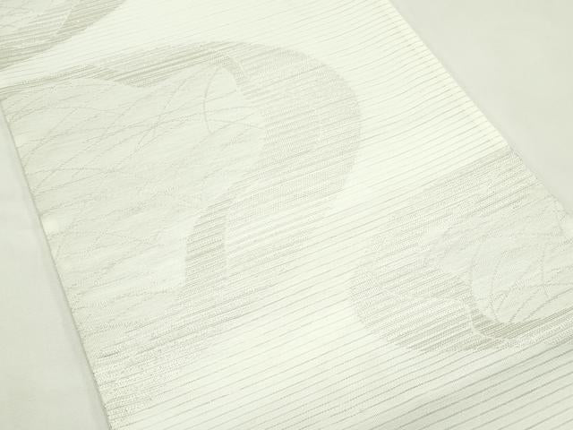 平和屋着物*夏物 西陣 川島織物 <英>はなぶさ謹製 六通柄 京袋帯 芝草文 銀糸 たとう紙付き CABL5358rv