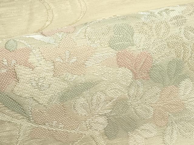 平和屋着物*夏物 六通柄袋帯 すず風 籬秋草文 金銀糸 正絹 逸品 CABL5365rv