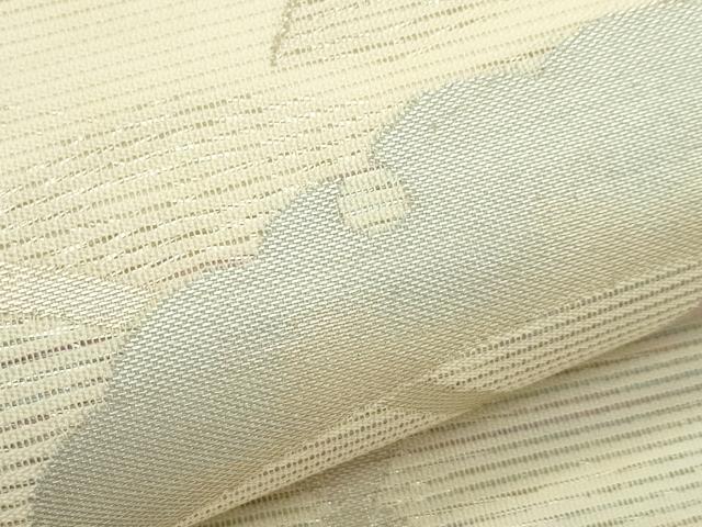 平和屋着物*夏物 六通柄袋帯 雪芝文 銀糸 正絹 逸品 未使用 CABL5381rv