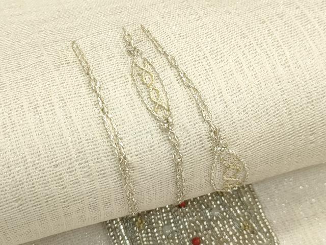 平和屋着物*夏物 太鼓柄袋帯 刺繍 ビーズ 抽象文 金銀糸 正絹 逸品 未使用 CABL5388rv