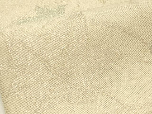 平和屋着物*夏物 六通柄袋帯 芝草楓文 ラメ糸 正絹 逸品 CABL5421rv