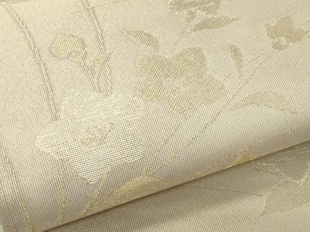 平和屋着物*夏物 六通柄袋帯 桔梗 金銀糸 正絹 逸品 未使用 CABL5428rv