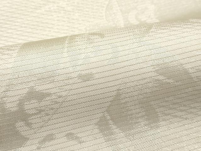 平和屋着物*夏物 西陣 川島織物 六通柄 本袋帯 草花文 銀糸 正絹 逸品 CABL5431rv