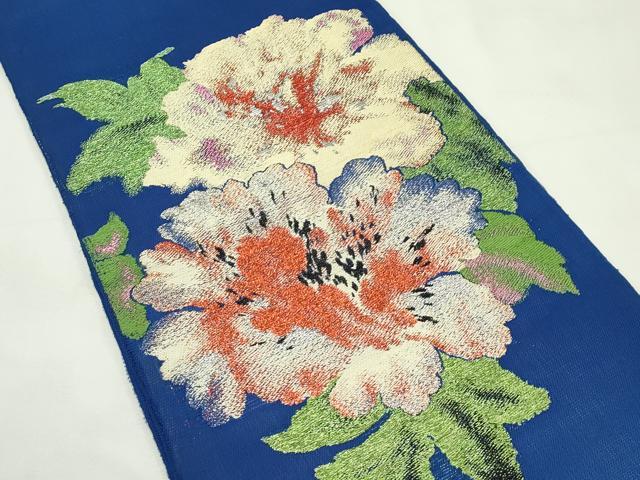 平和屋着物*夏物 龍村平蔵製 六通柄 本袋帯 双研花 銀糸 正絹 逸品 CABL5441rv