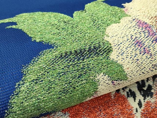 平和屋着物*夏物 龍村平蔵製 六通柄 本袋帯 双研花 銀糸 正絹 逸品 CABL5441rv