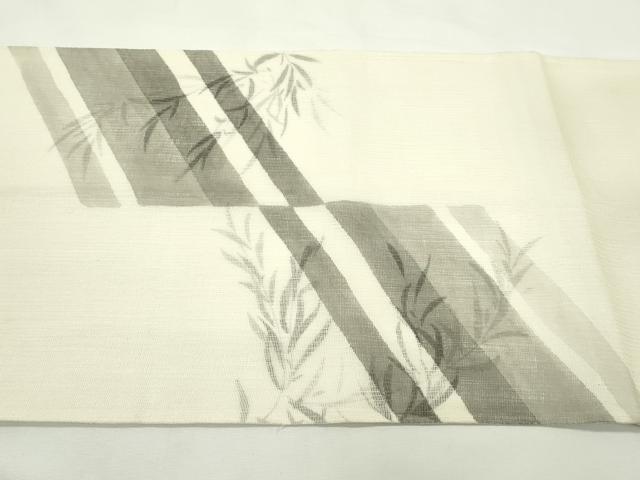 平和屋着物*夏物 太鼓柄袋帯 手描き 草木飛鳥文 正絹 逸品 CABL5445rv