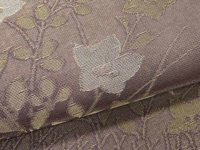 平和屋着物*夏物 六通柄袋帯 秋草文 金銀糸 正絹 逸品 CABL5455rv