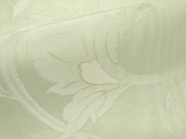 平和屋着物*夏物 六通柄袋帯 花唐草文 銀糸 正絹 逸品 CABL5456rv