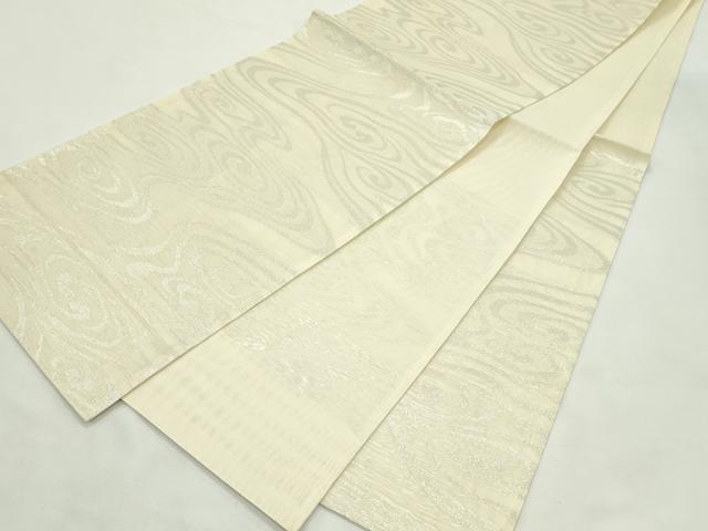 平和屋着物*夏物 六通柄袋帯 流水文 銀糸 正絹 逸品 CABL5457rv