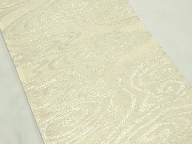 平和屋着物*夏物 六通柄袋帯 流水文 銀糸 正絹 逸品 CABL5457rv