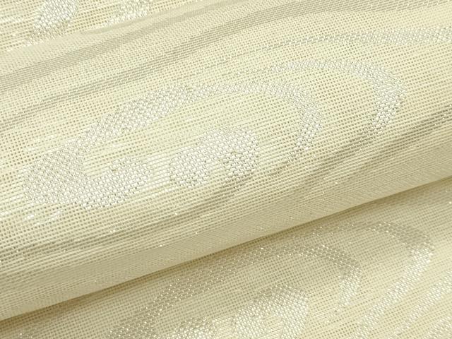平和屋着物*夏物 六通柄袋帯 流水文 銀糸 正絹 逸品 CABL5457rv